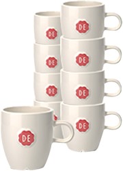 Kopje Douwe Egberts Lungo 180ml wit 1 Stuk