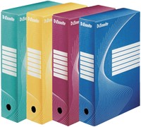 Archiefdoos Esselte Boxycolor 80mm 352x250mm wit 1 Stuk-2