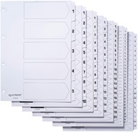 Tabblad Quantore 4rings karton 1-12 wt 1 Set-2