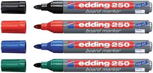 Whiteboardmarker edding 250 rond 1.5-3mm blauw 1 Stuk-2