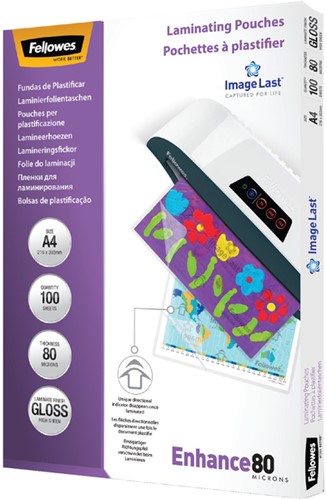Lamineerhoes Fellowes A4 2x80micron 100 Stuk