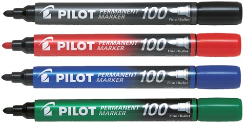 Viltstift PILOT SCA-100 rond F blauw 1 Stuk-2