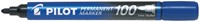 Viltstift PILOT SCA-100 rond F blauw 1 Stuk