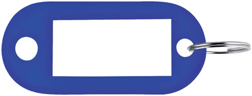 Sleutellabel Pavo kunststof blauw 100 stuks 100 Stuk