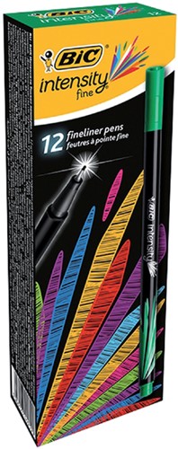 Fineliner Bic Intensity F groen 1 Stuk-3