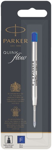 Balpenvulling Parker Quinkflow F blauw 1 Stuk
