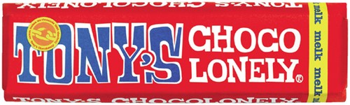Chocolade Tony Chocolonely melk reep 50gr 50 Gram