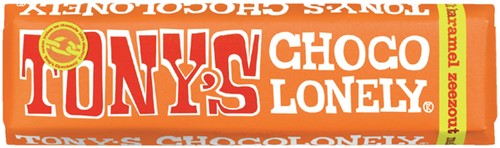 Chocolade Tony Chocolonely karamel zeezt reep 47gr 47 Gram