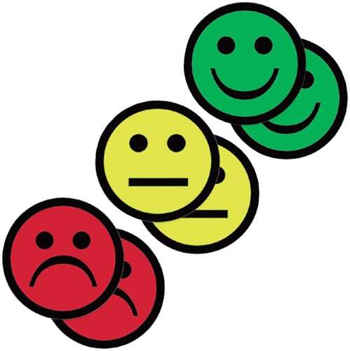 Magneet smiley 50mm emotie blij groen 5 stuks 5 Stuk-2