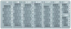 Muntinzetbak Pavo 275x110x20mm grijs 1 Stuk