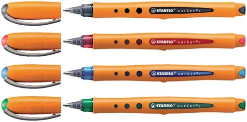 Rollerpen STABILO worker 2018/41 M blauw 1 Stuk-2