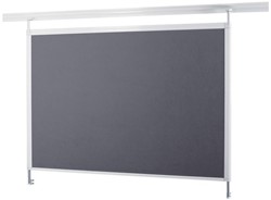 PRIKBORD LEGA TEXTIEL DYNAMIC 100X150CM GRIJS 1 STUK