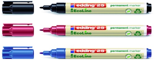 Viltstift edding 25 Eco rond 1mm zwart 1 Stuk-2