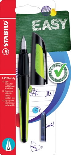 Vulpen STABILO Easybuddy M zwart/lime 1 Stuk