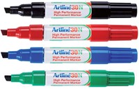 Viltstift Artline 30 schuin 2-5mm blauw 1 Stuk-2