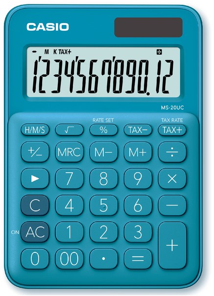 REKENMACHINE CASIO MS-20UC BLAUW 1 Stuk Civo B.V.