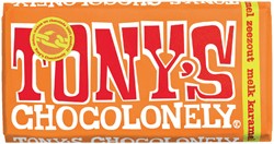 Chocolade Tony Chocolonely melk karam zeezt 180gr 180 Gram