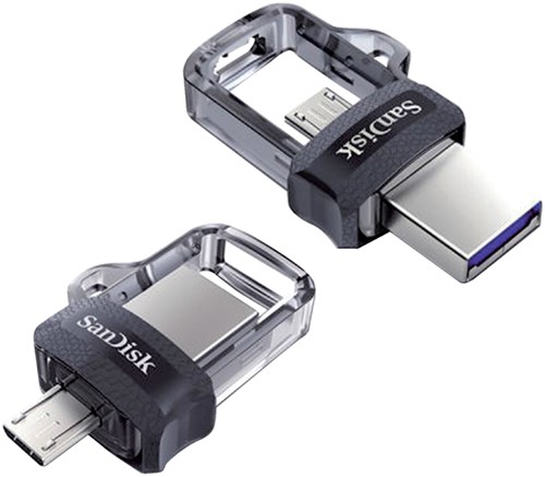 USB-STICK SANDISK DUAL DRIVE MICRO-USB-A 3.0 256GB 1 Stuk