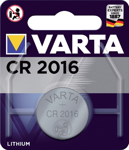 BATTERIJ VARTA CR2016 LITHIUM 1ST