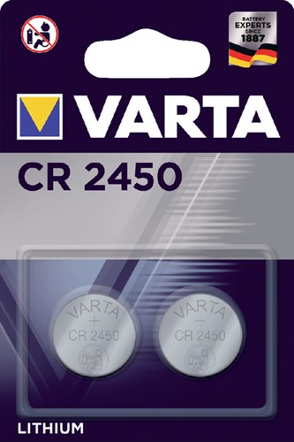 BATTERIJ VARTA CR2450 3V LITHIUM 2ST