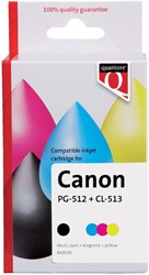Inktcartridge Quantore Canon Pg-512 Cl-513 zw+kl 2 Stuk