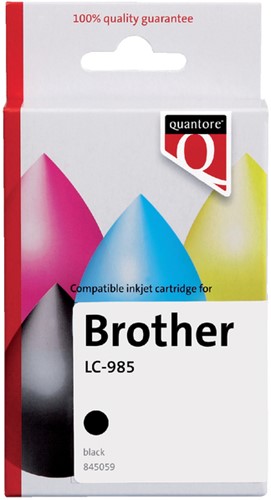 Inktcartridge Quantore Brother Lc-985 zwart 1 Stuk