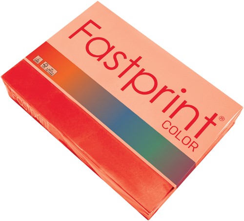 Kopieerpapier Fastprint A4 160gr karmijnrood 250 Vel