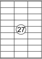 Etiket Quantore 70x32mm 2700st 100 Vel
