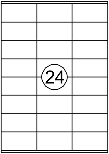Etiket Quantore 70x36mm 2400st 100 Vel