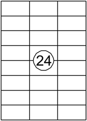 Etiket Quantore 70x37mm 2400st 100 Vel