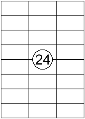 Etiket Quantore 70x37mm 2400st 100 Vel