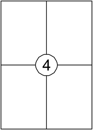 Etiket Quantore 105x148mm 60st 15 Vel
