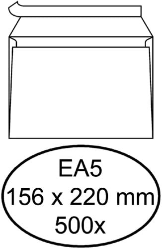Envelop Quantore bank EA5 156x220 zk 80gr wt 500 Stuk