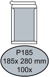 Envelop Quantore bordrug P185 185x280 zk 120gr wt 100 Stuk