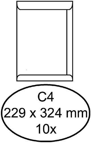 Envelop Quantore akte C4 229x324 120gr zk wt 10 Stuk