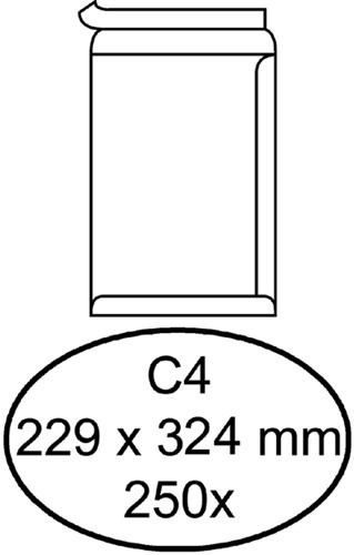 Envelop Quantore akte C4 229x324 zk 120gr wt 250 Stuk