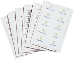 Badgekaart Durable 1455 bedrukbaar 54x90mm 200st 200 Stuk