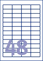 Etiket Avery L4736REV-25 45.7x21.2mm wit 1200st 25 Vel-2