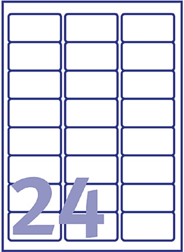Etiket Avery L7159-40 63.5x33.9mm wit 960st 40 Vel-2
