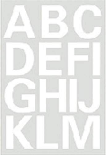 Etiket HERMA 4169 25mm letters A-Z wit 2 Vel