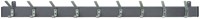 Wandprofiel 9 dubbele haken 138cm zwart 1 Stuk