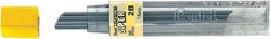 Potloodstift Pentel 2B 0.9mm 15st zwart 12 Stuk