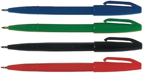 Fineliner Pentel Signpen S520 M rood 1 Stuk-2