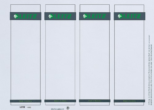 RUGETIKET LEITZ 1680 PRINTBAAR 56X190MM KARTON 100 Stuk