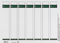 RUGETIKET LEITZ 1681 PRINTBAAR 31X190MM KARTON 175 Stuk