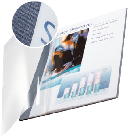 Inbindomslag Leitz 7mm soepel blauw 10 Stuk