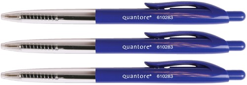 Balpen Quantore drukknop blauw 1 Stuk
