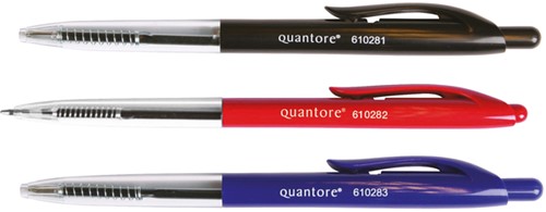Balpen Quantore drukknop ass 10 Stuk-2