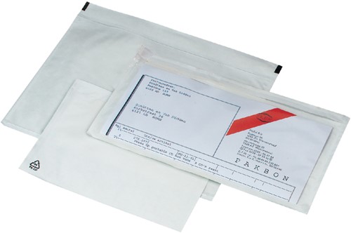 Paklijstenvelop IEZZY C5 onbedrukt 225x165mm 100st 100 Stuk