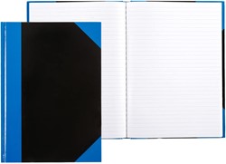 Notitieboek Stylex zwart/blauw A5 lijn 70gr 96vel 1 Stuk van €3,37 voor: